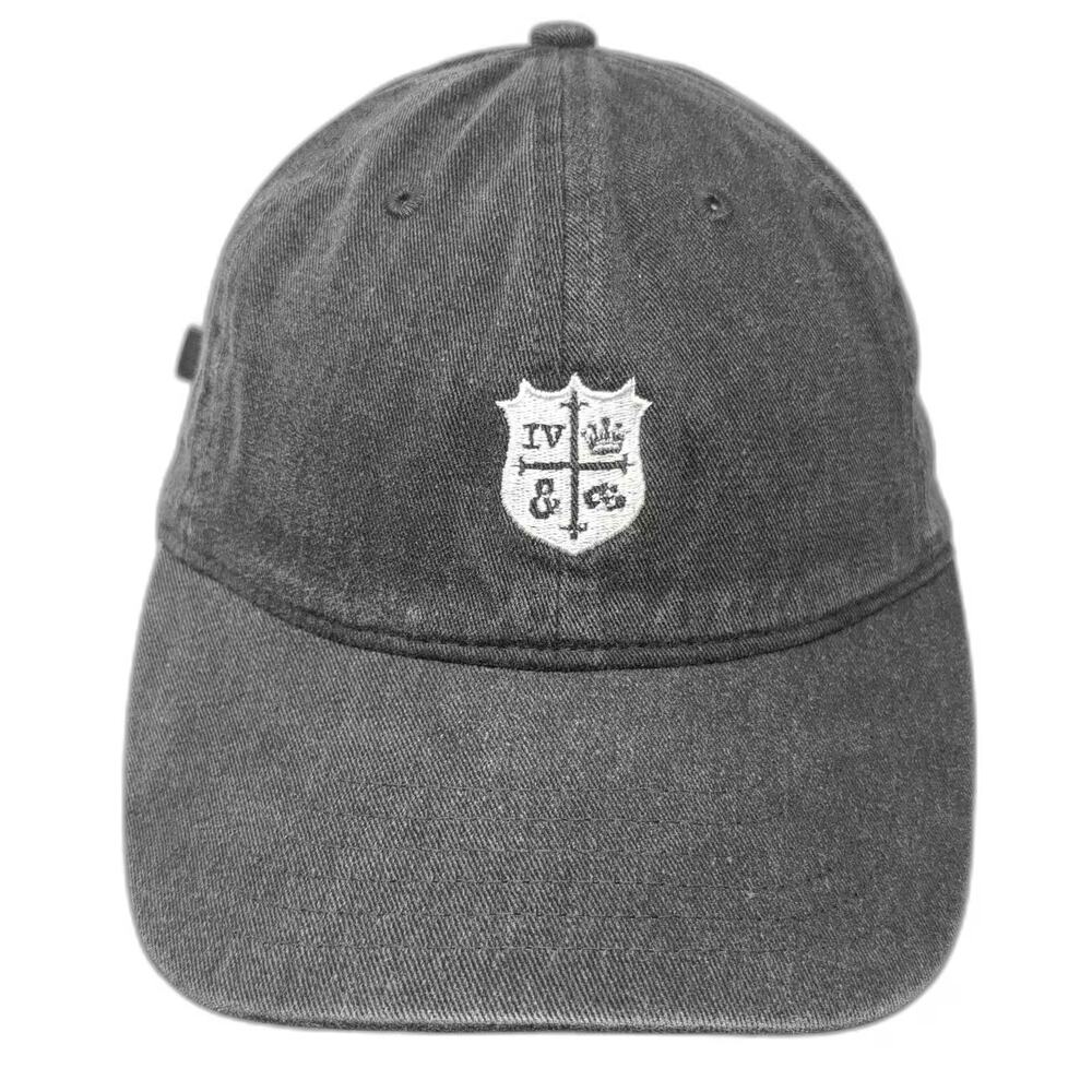 Comfort Colors Baseball Cap Gray Slideback OS Embroidered Crest Faded Cotton Hat